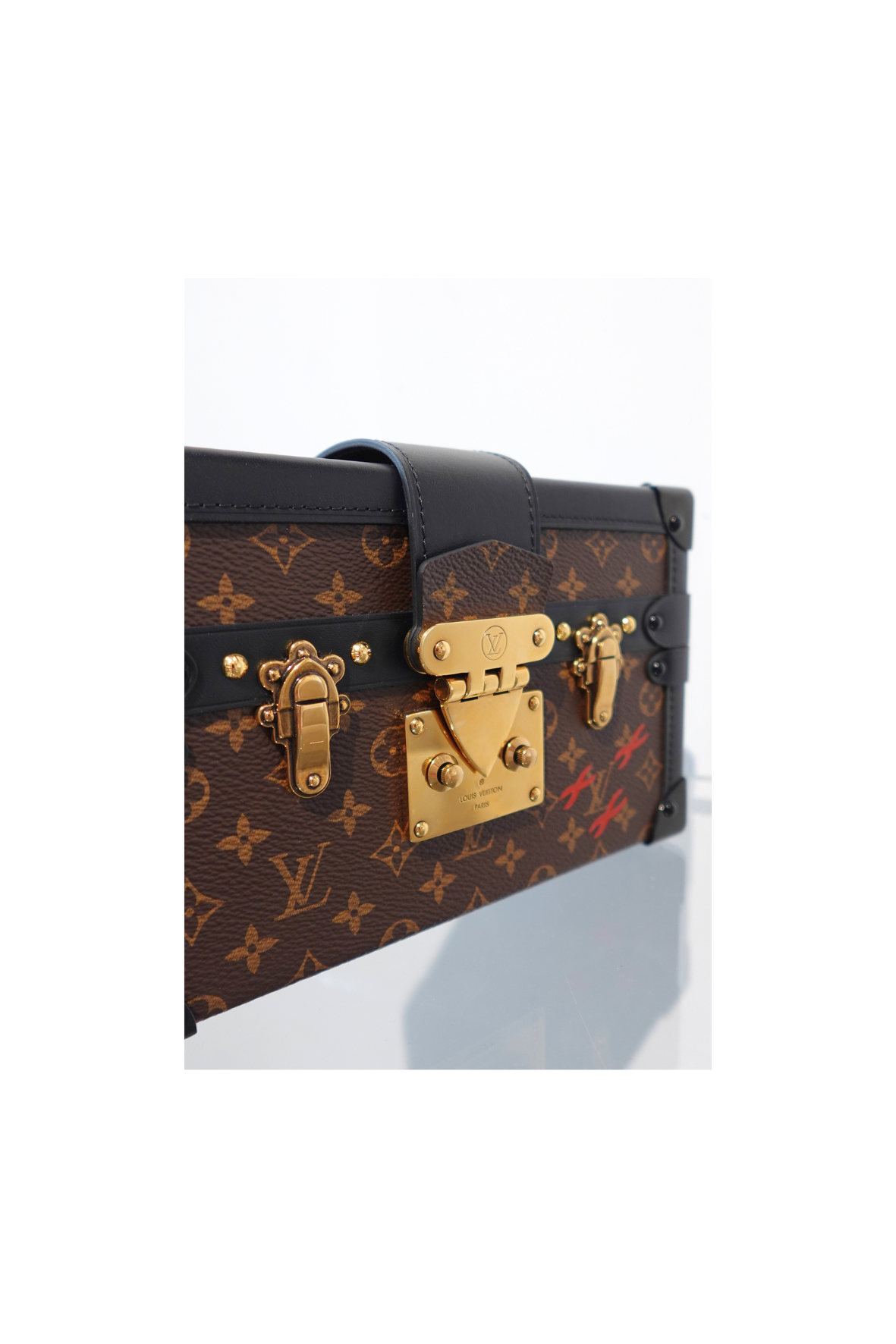 Louis Vuitton Monogram Canvas Petit Malle Clutch Bag
