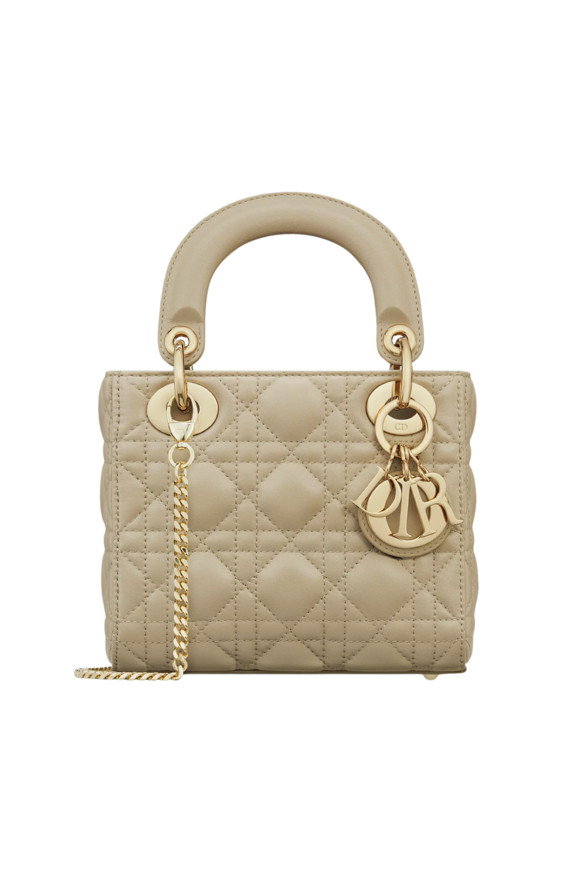 Mini Lady Dior Bag Powder Beige Cannage Lambskin - New Unworn