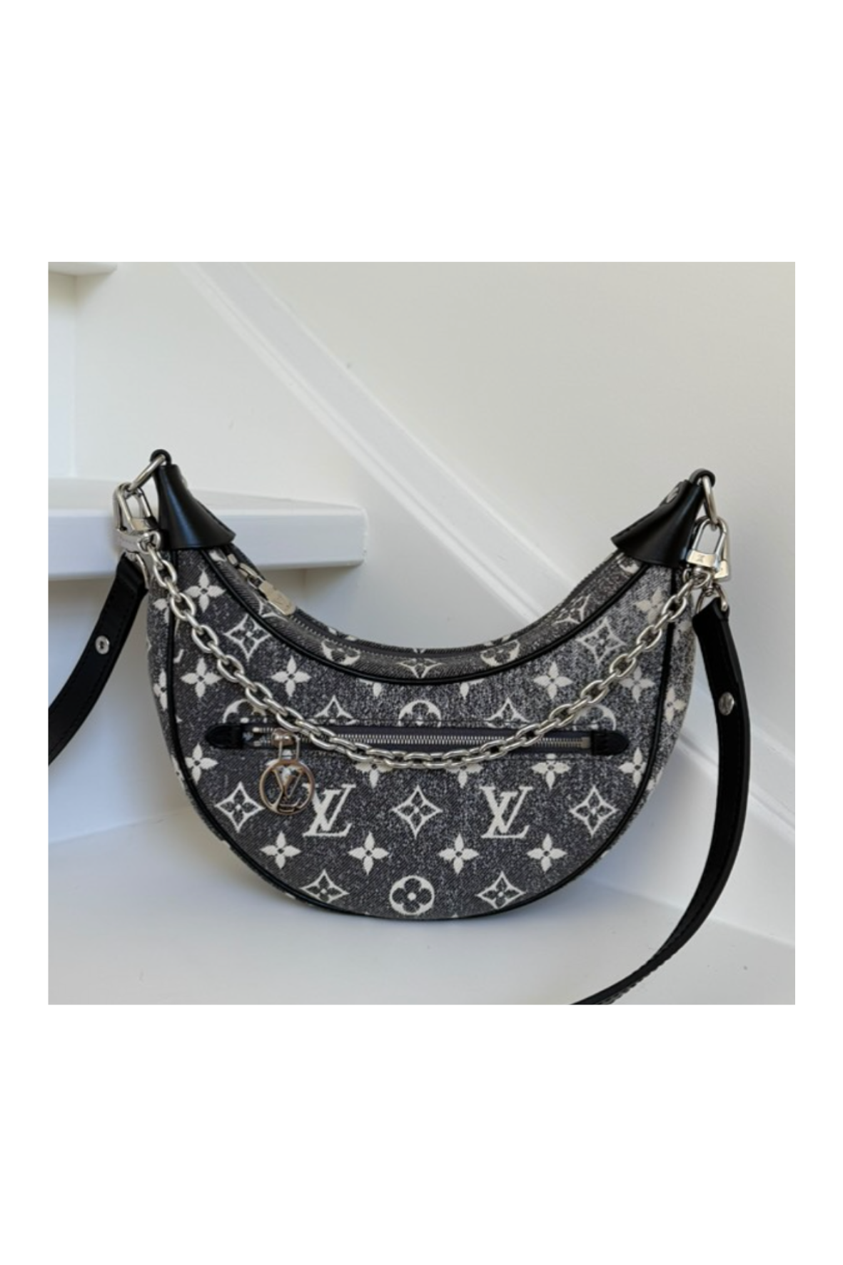Louis Vuitton Monogram Jacquard Denim Loop Black