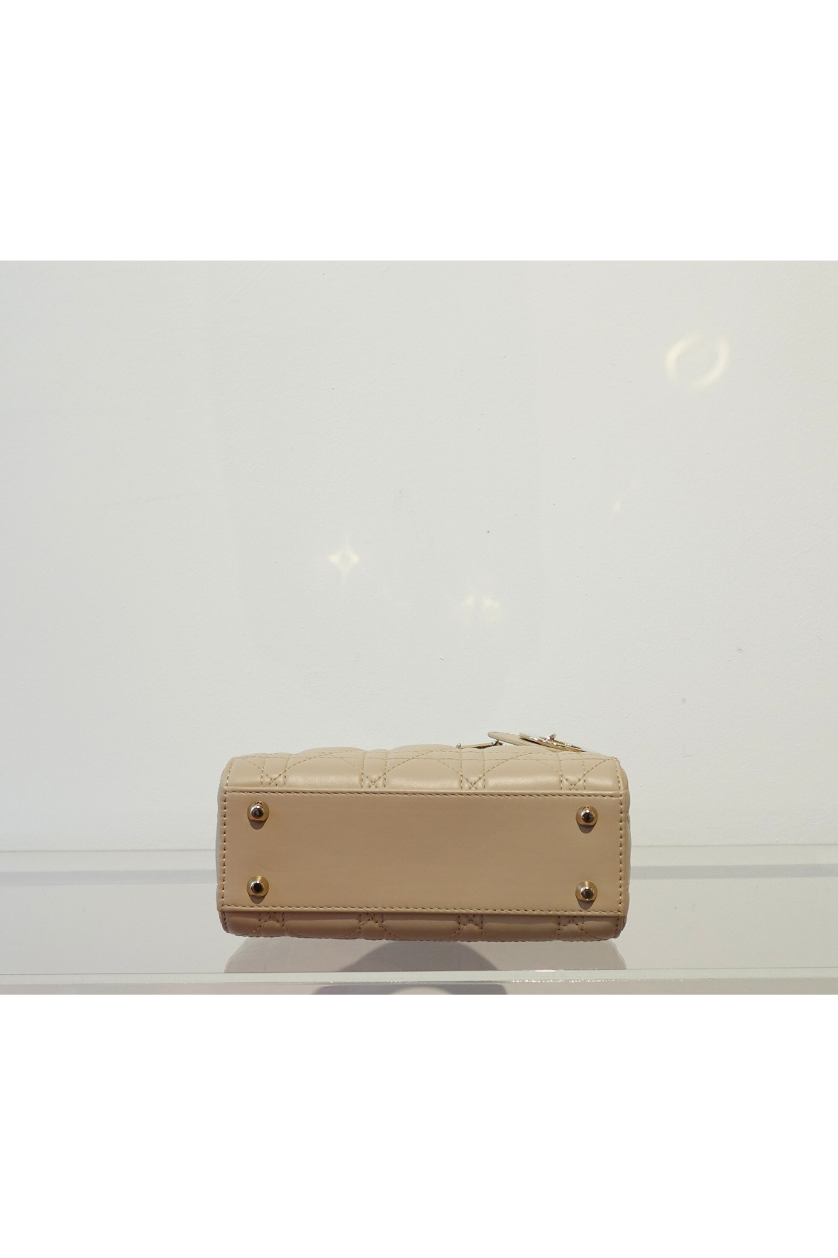 Mini Lady Dior Bag Powder Beige Cannage Lambskin - New Unworn