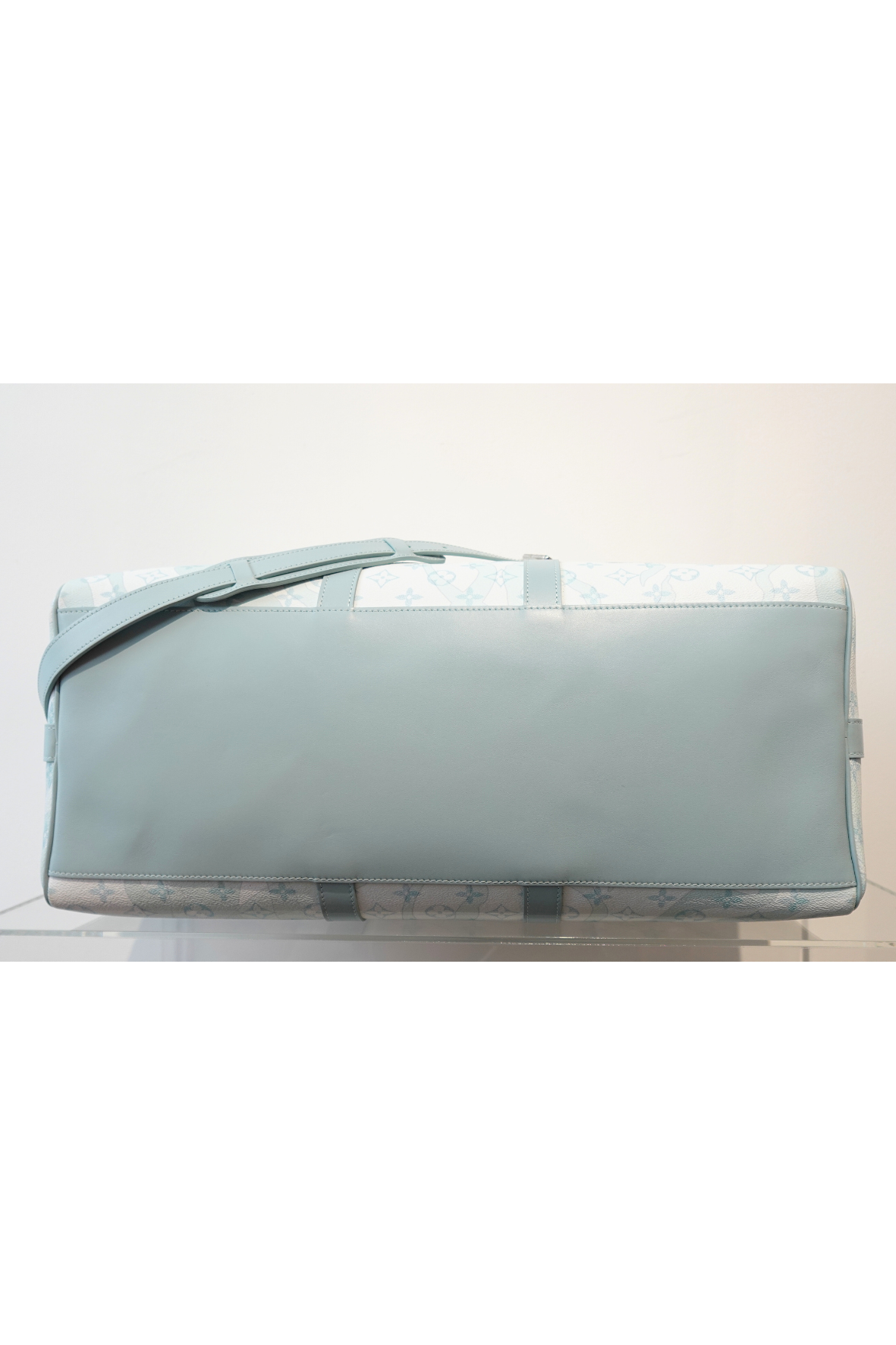 Louis Vuitton Monogram Aquagarden Keepall Bandouliere 50 Crystal Blue - Limited Edition