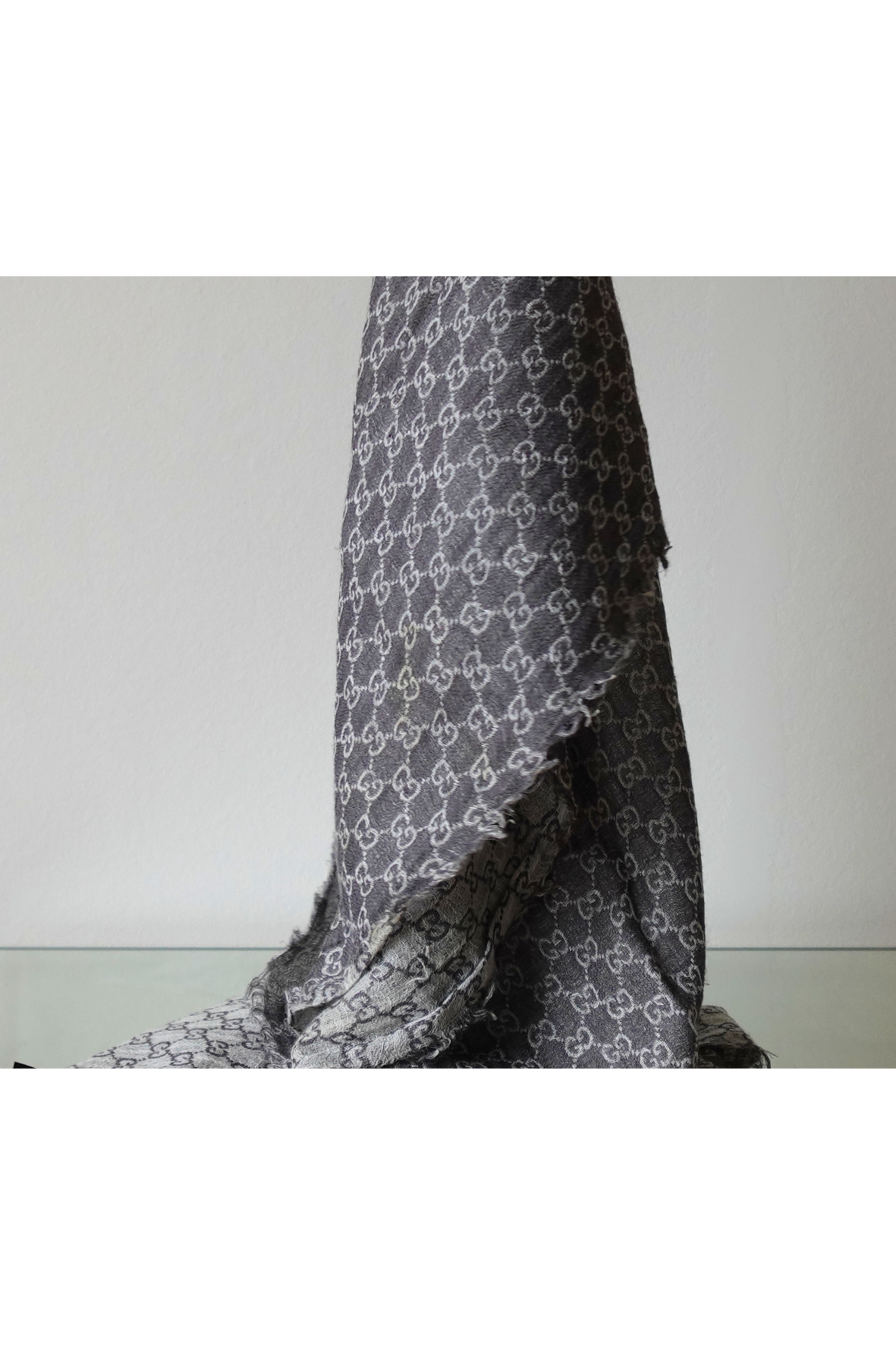 Gucci Scarf wool Monogram pattern