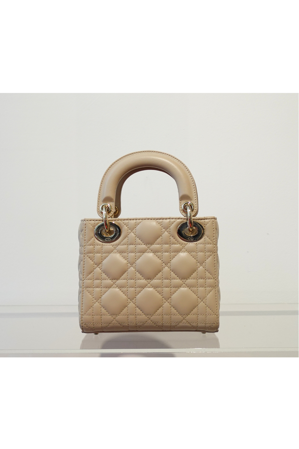 Mini Lady Dior Bag Powder Beige Cannage Lambskin - New Unworn
