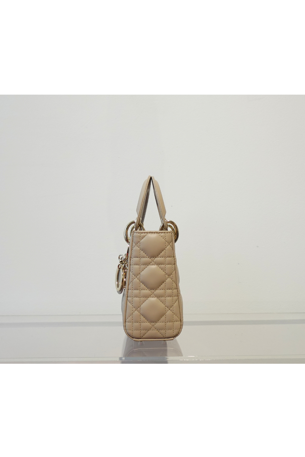 Mini Lady Dior Bag Powder Beige Cannage Lambskin - New Unworn