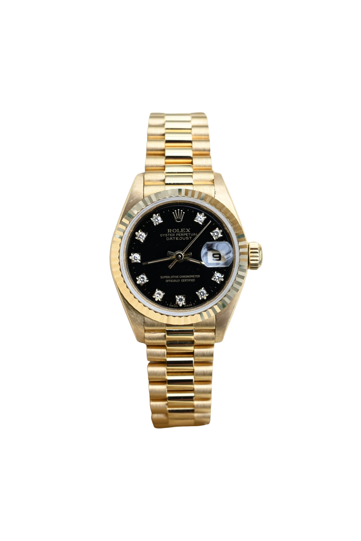 Rolex Lady-Datejust Yellow Gold Black Dial - 1992