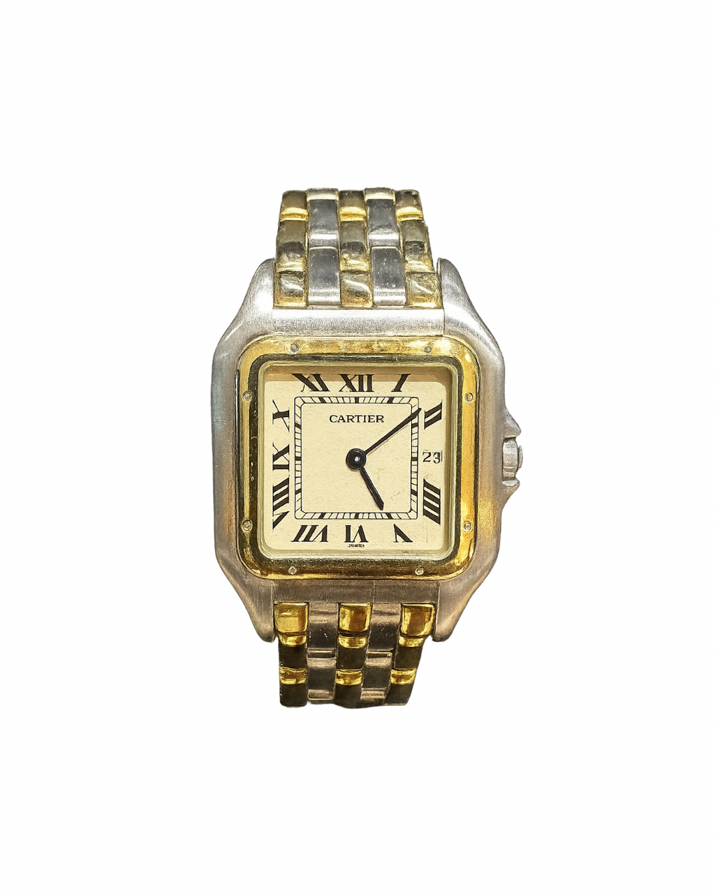 Cartier Panthere three row gold steel - 90's
