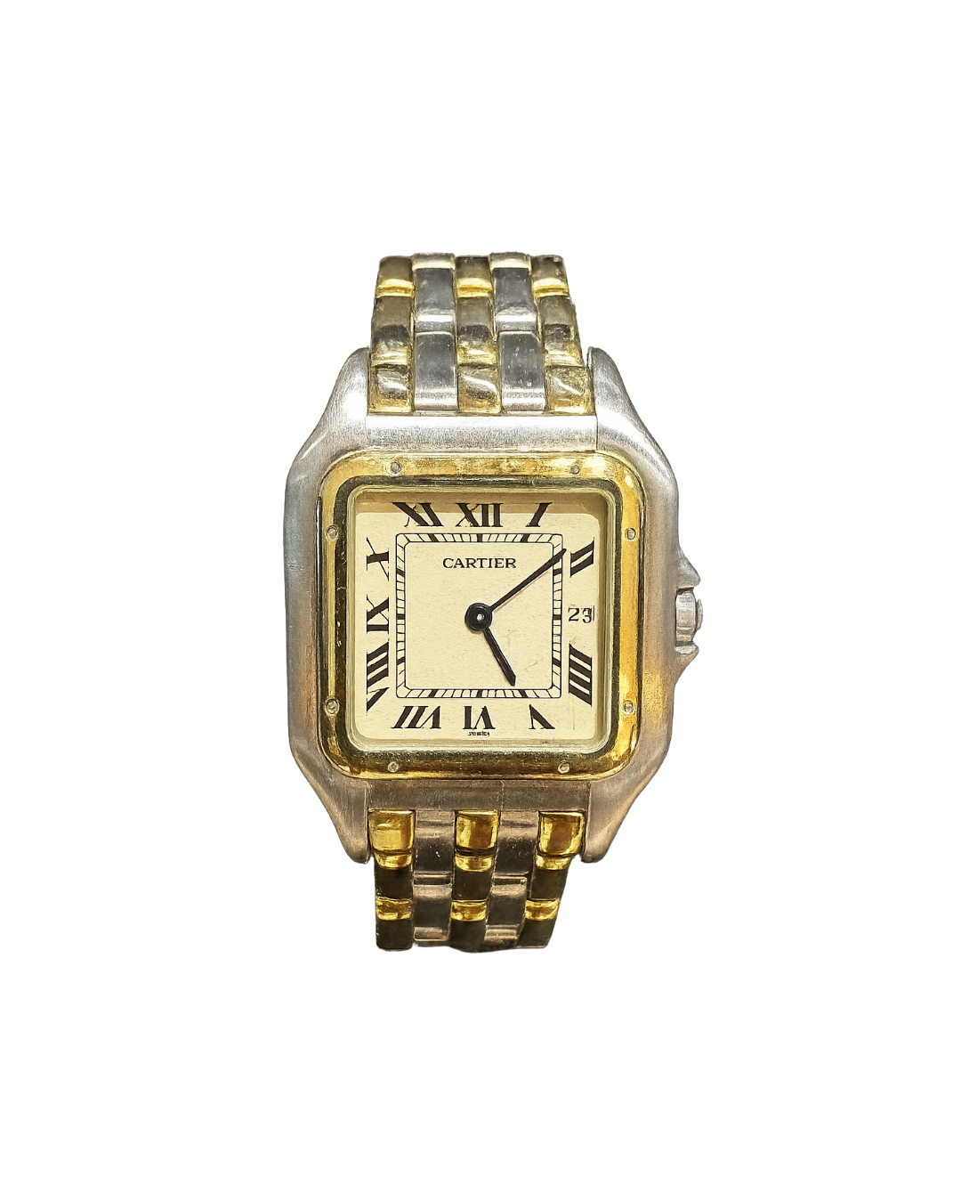 Cartier Panthere three row gold steel - 90's