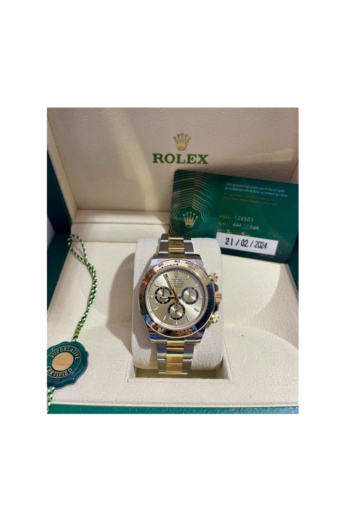 Rolex Daytona Two Tone Champagne Dial - New Unworn 2024