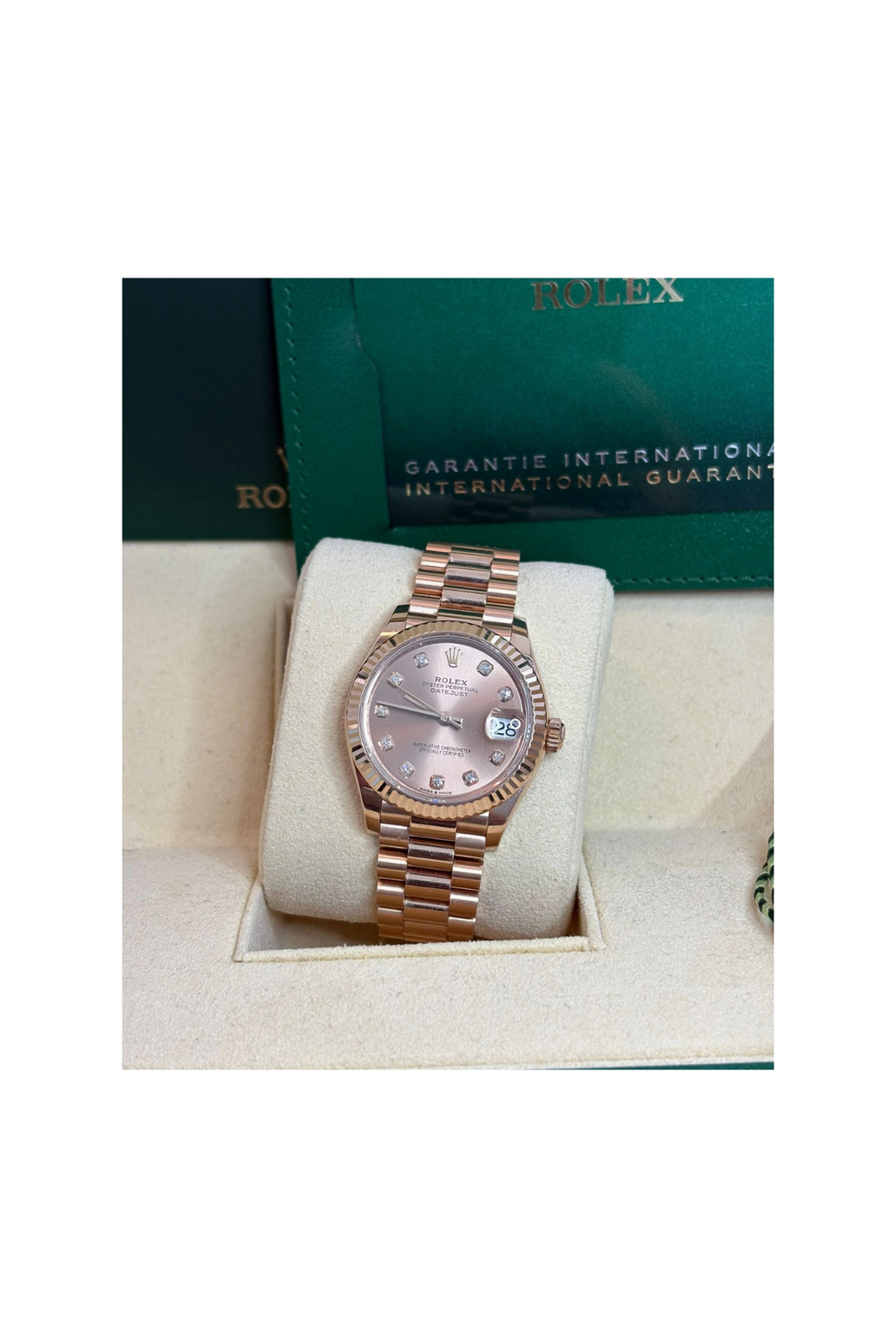 Rolex Datejust Everose Diamond Dial - 2022