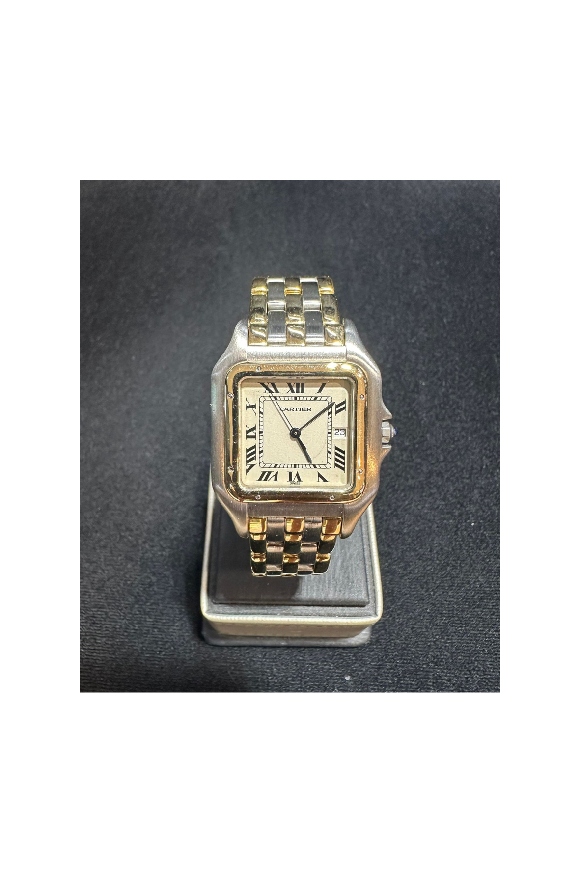 Cartier Panthere three row gold steel - 90's